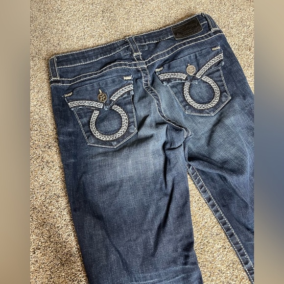 Big Star Vintage Miki Boot Cut Jeans Embroidered Western Size 28 X 33 - Picture 1 of 7